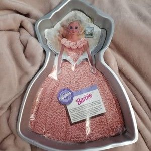 VTG Wilton Barbie Cake Pan 1992 Retro 80's 90's Kids Character Cakes Old School